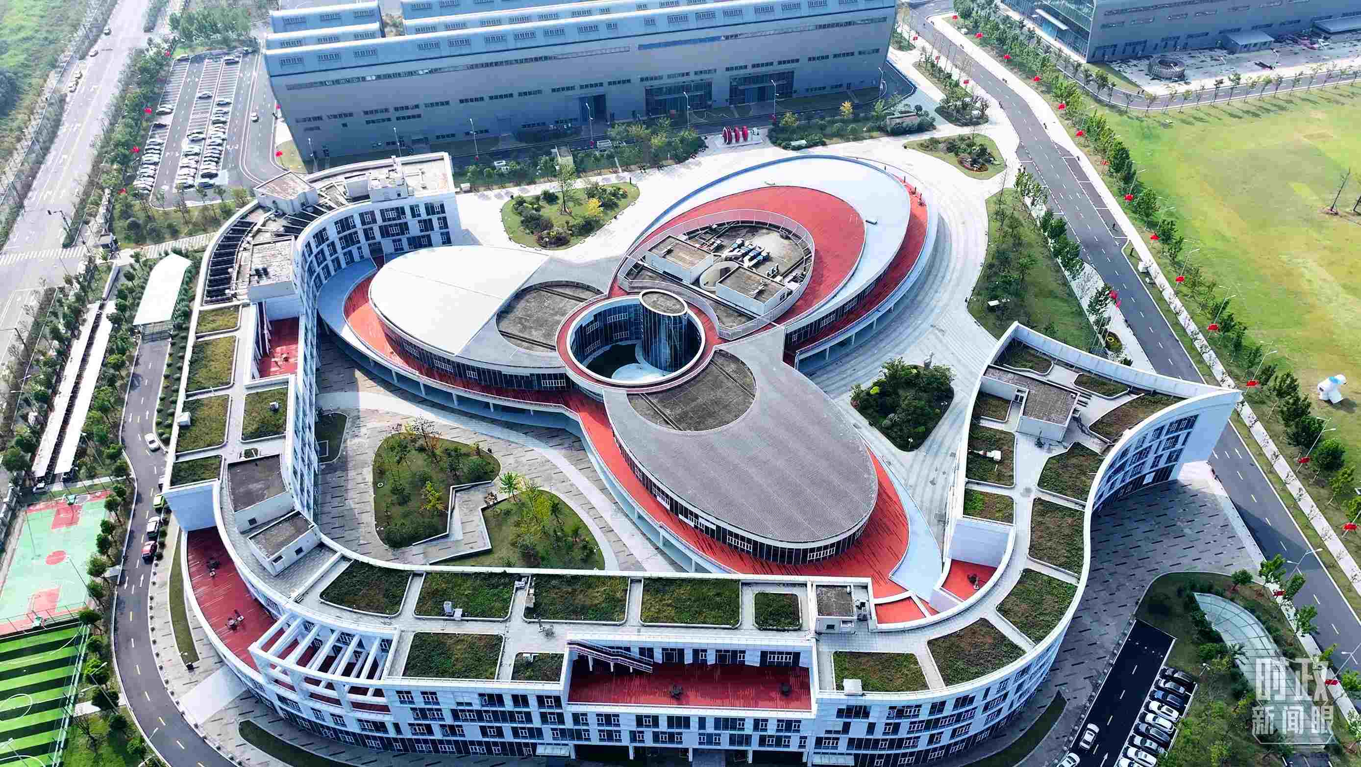 △位于合肥未來大科學城的聚變堆主機關鍵系統(tǒng)綜合研究設施園區(qū)。（總臺記者陳志猛拍攝）