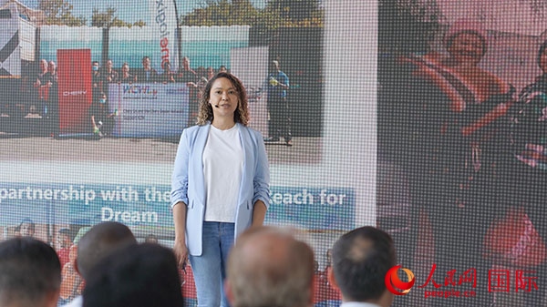 奇瑞南非公司全國市場經(jīng)理維倫·彼得森發(fā)言。人民網(wǎng) 張茜攝