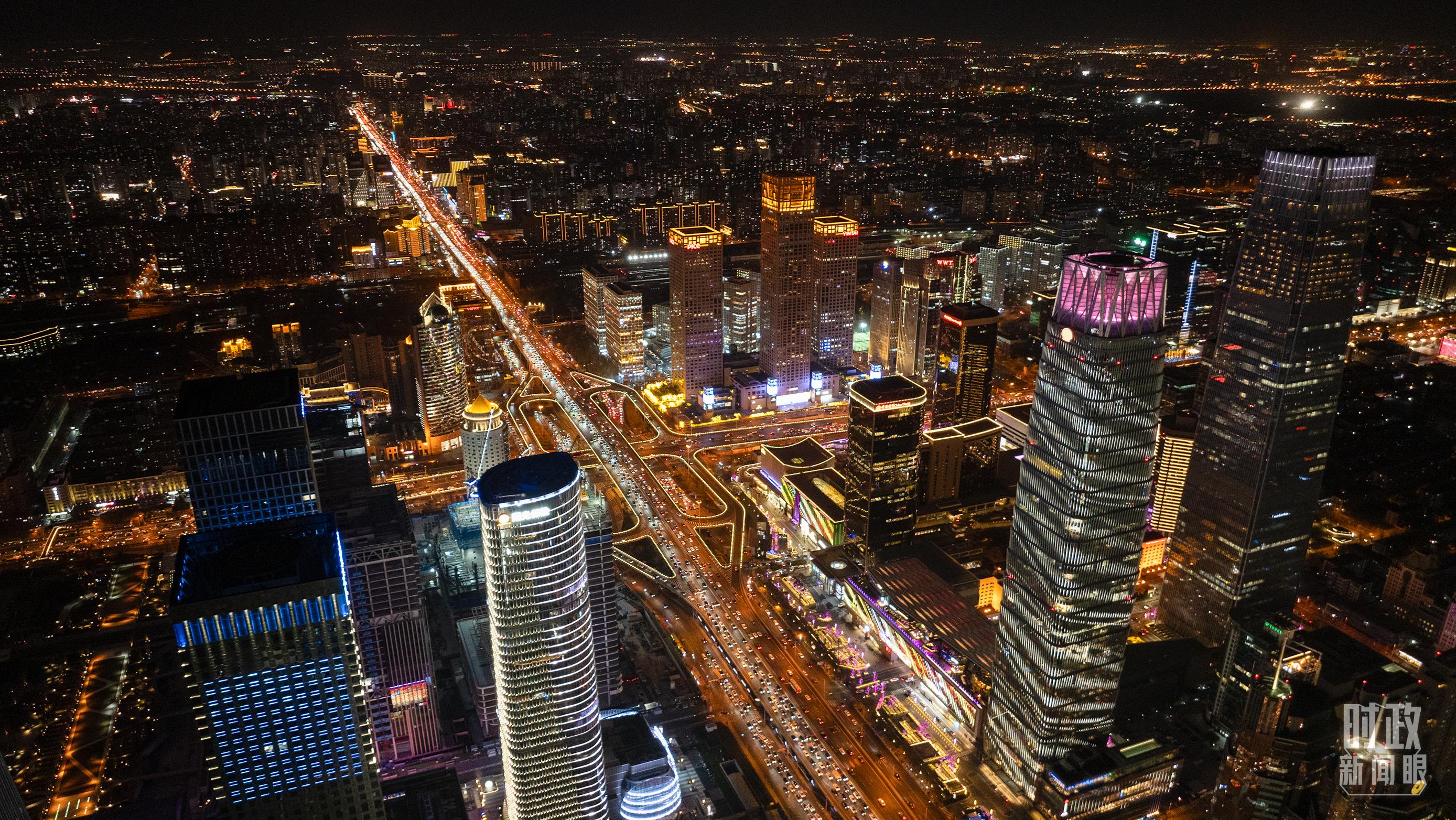 △北京CBD（中央商務(wù)區(qū)）。（總臺(tái)記者郭增浩拍攝）