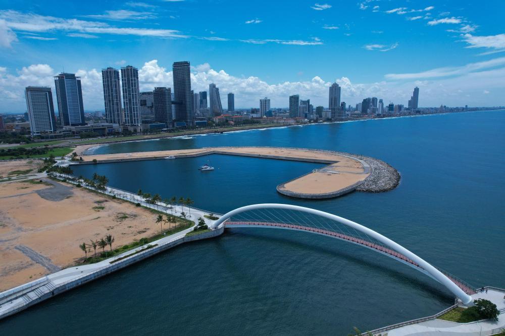 這是2024年10月26日在斯里蘭卡科倫坡港口城拍攝的城市風(fēng)光。新華社發(fā)（科倫坡港口城供圖）