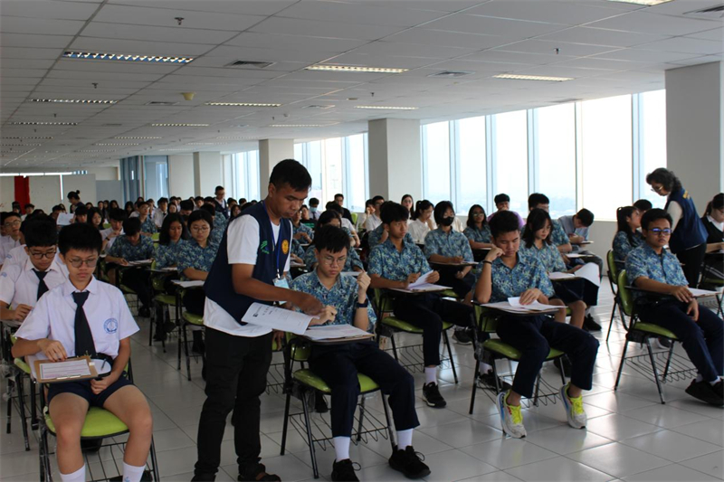 考試現(xiàn)場。印尼雅加達(dá)華文教育協(xié)調(diào)機(jī)構(gòu)供圖