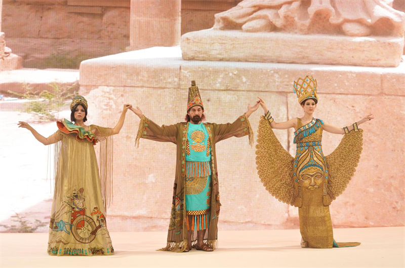 伊拉克時尚館去年9月舉辦的時裝展一景。伊拉克時尚館供圖