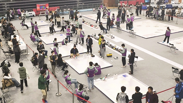 比賽現(xiàn)場(chǎng)。北京建筑大學(xué)供圖