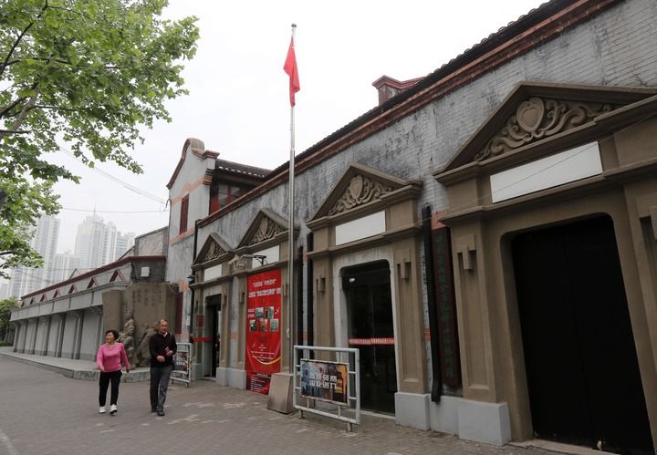 這是2018年5月1日拍攝的中國(guó)勞動(dòng)組合書(shū)記部舊址陳列館外景。新華社記者 劉穎 攝