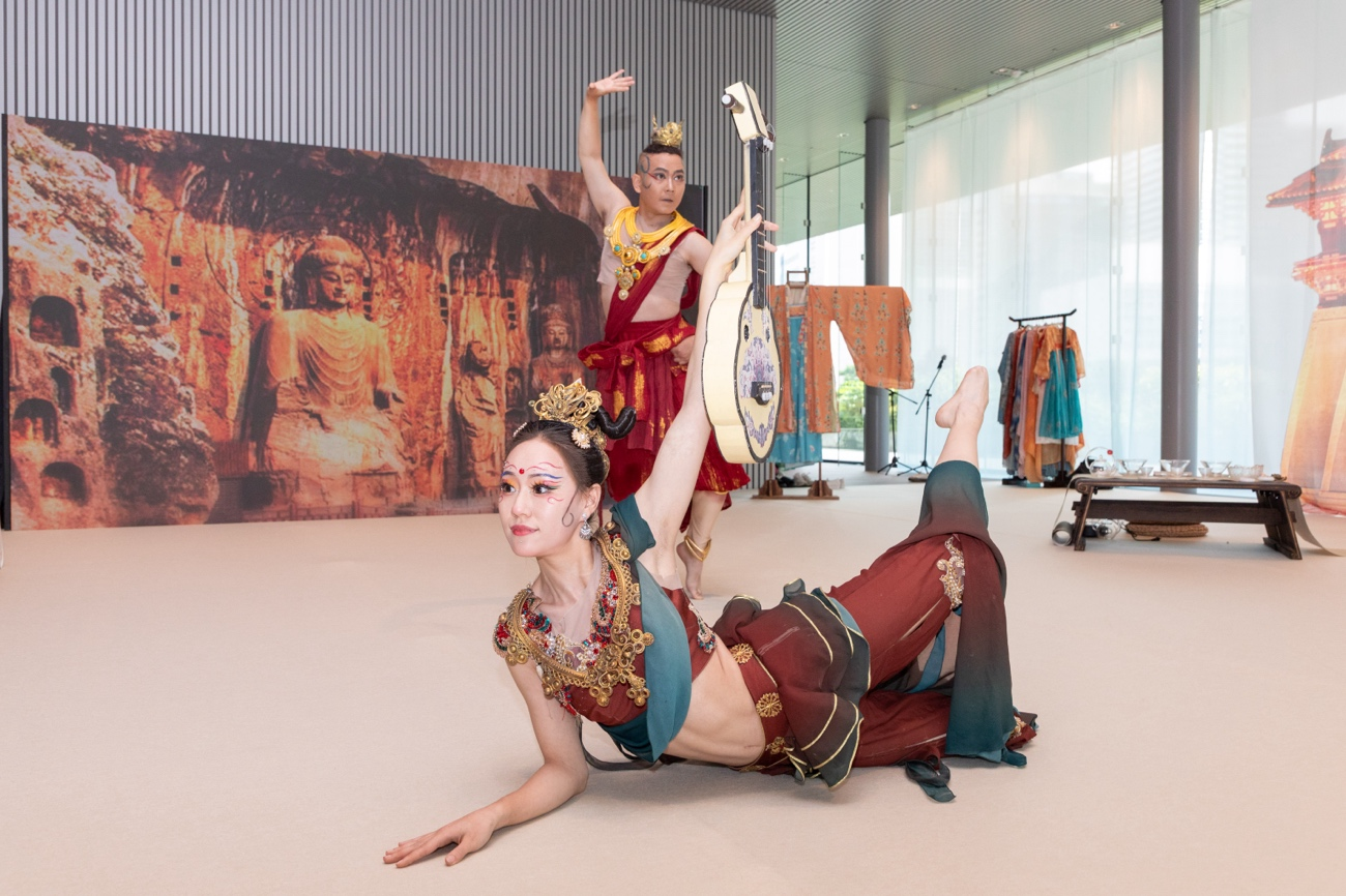 《龍門金剛》舞蹈。中國駐大阪旅游辦事處供圖