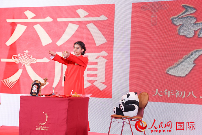 快板表演。人民網(wǎng)記者任皓宇攝